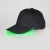 Import Black Peaked Cap Custom LED Illuminated Baseball Cap Fiber Optic Hat Custom from China