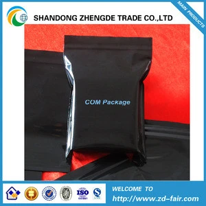 Black plastic bag for underwear plastic zip plastic bag