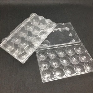 Blister Process type egg tray amazon plastic egg tray 15 for sale