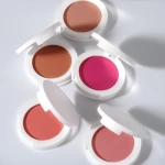 Blush Waterproof Makeup Sunscreen  Cosmetics Print Logo  Powder Single  with White Packing