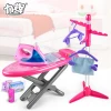 B/O spray water electric iron clothes housework pretend play preschool with hanger