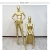 Import Brand New Female Full Body Durable Plastic Abstract Egg Head Mannequin With Movable Head Gold from China