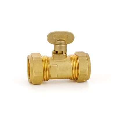 British 8mm &amp; 22mm Two Way Brass Gas Ball Valve for Gas