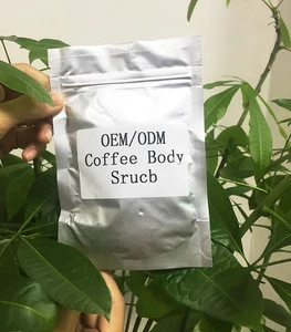 Bulk OEM brand Natural korea body scrub coffee coconut oil body scrub