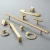 Import Cabinet Handles Brass gold Drawer Pulls Cabinet  Handles Knobs for furniture from China