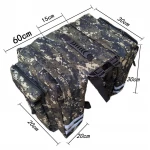 Camouflage Waterproof Fat Bike Pannier bag Electric Bicycle Travel Rear Saddle Bag