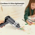 Car Vacuum Cleaner Cordless Rechargeable Handheld Vacuum Dust Buster with Mini Air Blower Car Home Keyboard Pet Hair Cleaning