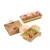 Import Cardboard food takeout square containers carry out packaging packing roll nori restaurant togo sushi box with pla window from Pakistan