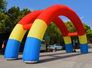 cartoon advertising arch inflatable for trackday