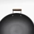 Import Cast Iron Coating Non-Stick 30Cm Wok With Wood Handle from China