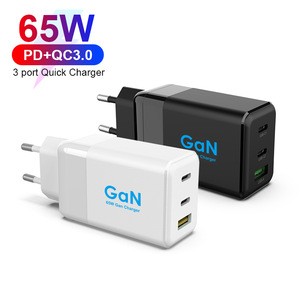 CB KC PSE CE ROSH Certified 65W Quick Charger GaN Super Mini USB Type-c PD Wall Charger