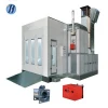 CE approved model car spray paint booth diesel burner spray booth for sale