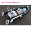 CE Rigid Hull Inflatable Boat inflatable racing boat with fish rod holder