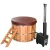 Import Cedar barrel outdoor spa hot tub/wood fired tub from China