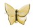 Ceramic Porcelain Animal Insect silver gold Butterfly Figurine For Decoration