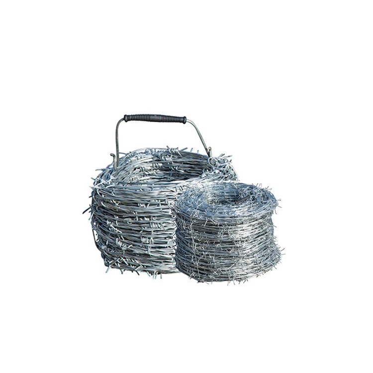 Chain link fence top 25kg roll galvanized barded wire fencing