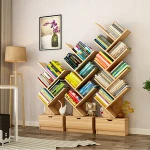 Cheap bookcases Wooden bookshelf Creative tree bookshelf alien children's bookshelf children's room storage rack