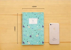 Cheap custom design cute spiral paper notebook/journal/diary book school student business notebooks