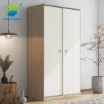 Cheap Modern White Clothes Wardrobes Design Nice Bedroom Furniture Wardrobe Closet Wood mdf Open Wardrobe with Sliding Door