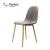 Import Cheap price hot-sale home furniture modern gray velvet fabric dining chair with metal legs from China