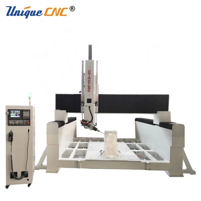 cheap price1300x1300mm table size high Z 1000mm mach3 system 4 axis cnc with 180 degrees rotating spindle for mold mould making