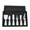 Cheese Pizza 6 pcs Cheese Knife Tool Set Ceramic Handle Stainless Steel Cheese Knife Set