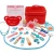 Import children Pretend Play Wood Doctor Toys Red Medical Kit Dentist Medicine Box kids wooden doctor set toy from China