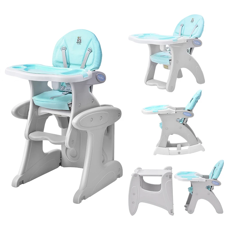 Children table and chairs comfortable seat high chair  baby feeding