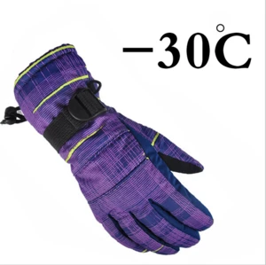 Children Winter Warm Ski Gloves Boys Girls Sports Waterproof Windproof Snow Mittens Extended Wrist Skiing Gloves