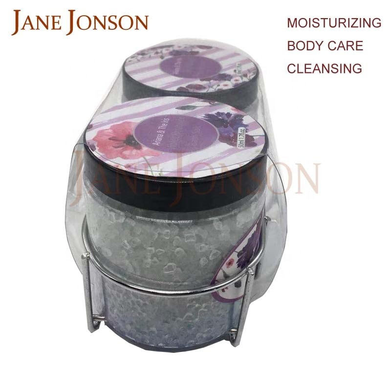 China bulk luxury private label organic natural lavender bath salt and body lotion sets