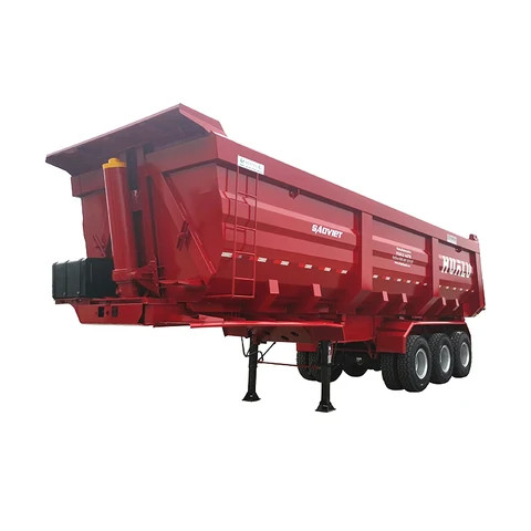 Semi Trailer Rear Load Buy China Factory Heavy Load 3 Axles Cargo Trucks Tipper Semi Trailer ...