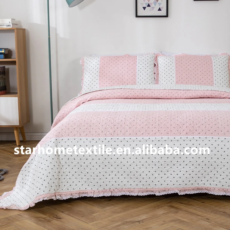 China Manufacture superior quality bedspread cotton set bedding set luxury wholesale bed spread bedspread set