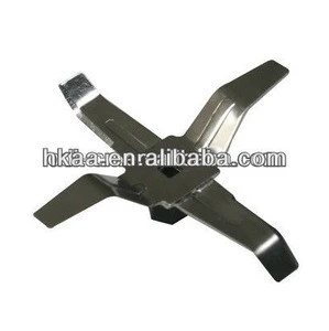 China OEM factory precision stamping parts high speed stainless steel fan shape juicer mixer blade from Dongguan factory