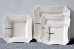 China Supplier AB Grade Square Ceramic Dinnerware Sets ,Porcelain dinnweware Wholesale