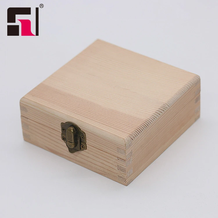 Chinese style wooden jewelry packaging box with logo printed wholesale