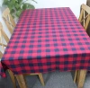 Christmas Day table cloth buffalo plaid table cloth cotton fabric heat resistant fast shipping high class cloth for dinner