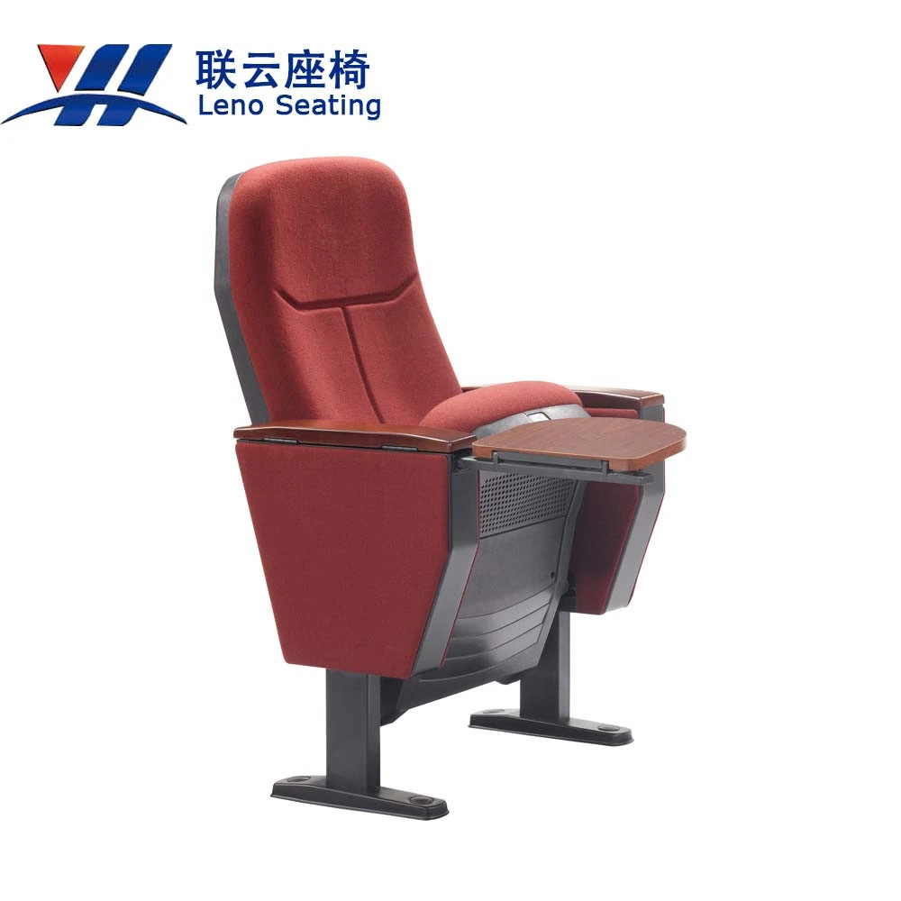 Cinema Seating Movie Theater Chair Chart Cup Holder Cheap Auditorium Chair with Sponge Cushion Wooden Meeting Chair Mechanism