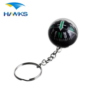 CL2E-KQC283-3 Comlom 28mm Ball Keychain Liquid Filled Compass for Camping Hiking Outdoor