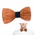 Import Classic Handmade Mens Wooden Bow Tie with Matching Pocket Square and Men&#x27;s Cufflinks Sets Boxes from China