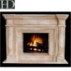 Classic Popular Natural Marble Stone Fireplace Delicate Carving with CAD Drawings