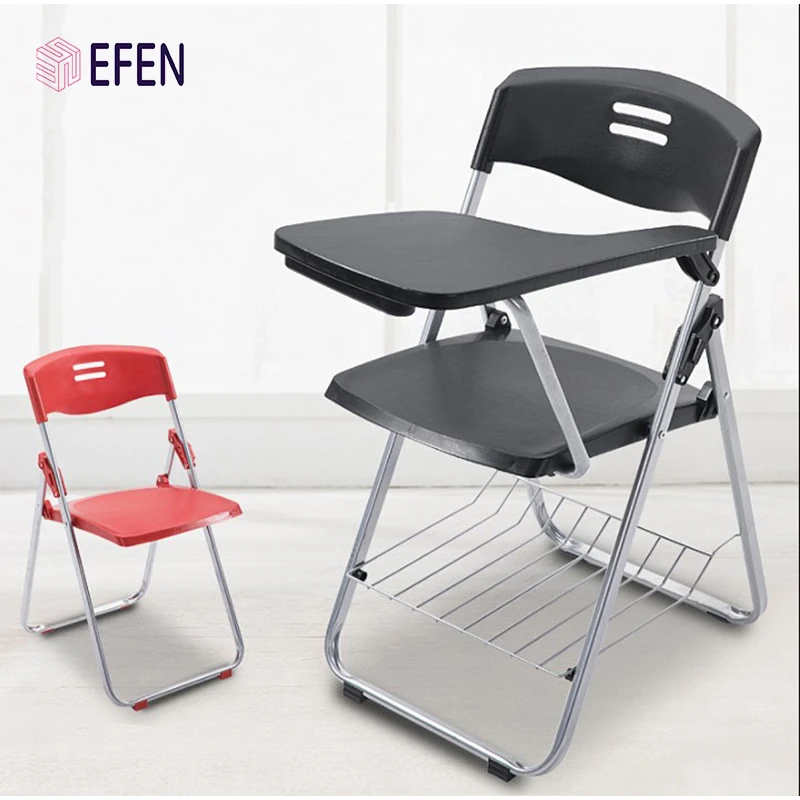 Classroom Furniture Modern Training Chair Student Chair With Writing Pad
