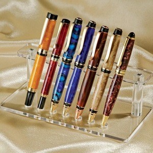 Clear Acrylic Pen Display Rack Stand Holder