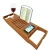 Import Clear lacquer Bamboo Bathtub Caddy Bath Tub or Serving Tray with adjustable slots from China