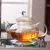 Import Clear transparent thickness  High Borosilicate Heat Resistant Teapot With Infuser Teapot heat resistant glass teapot jug kettle from China