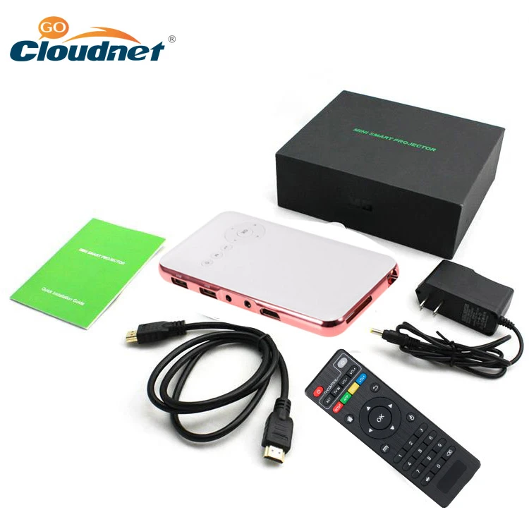 Cloudnetgo Full HD 4K DLP 1000 Lumens Short Throw LED Mini Portable Projector