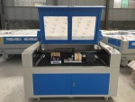Co2 Plastic Leather Paper laser cutting machine with up and down table