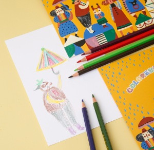 Buy Color Pencil Drawing Paper Coloredlead Paper Suitable For Water ...