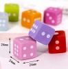 colorful funny square dice shaped TPR eraser