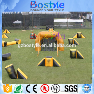 Commercial bunkers laser tag paintball inflatable paintball arena for sports