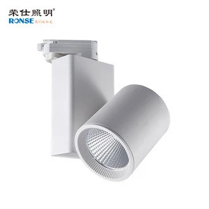 Commercial indoor lighting high lumen effect zoomable focusing 30w 40w cob led track light
